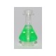 Minifigure, Utensil Bottle, Erlenmeyer Flask with Trans-Bright Green Fluid Pattern