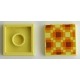 Tile 2 x 2 with Groove with Honeycomb Minecraft Pixelated Pattern