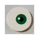 Tile, Round 3 x 3 with Green Eye Pattern