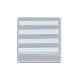 Tile 1 x 1 with Groove with 4 White Stripes Pattern