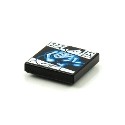 Tile 2 x 2 with Groove with BeatBit Album Cover - Guitarist X-Ray Pattern