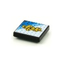 Tile 2 x 2 with Groove with BeatBit Album Cover - Yellow Title on White, Bright Light Blue and Blue Background with Dot ...