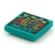 Tile 2 x 2 with Groove with BeatBit Album Cover - Red, Yellow and Dark Turquoise Dots Pattern