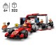 Parada en Boxes de F1® y Equipo de Mecánicos con Coche Ferrari